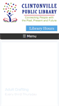 Mobile Screenshot of clintonvillelibrary.org